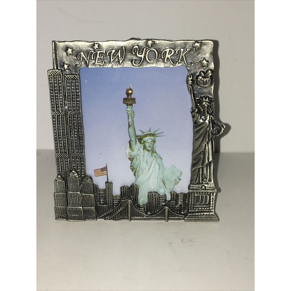 2"x3" New York Picture Frame With Easel Statue Of Liberty